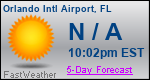 Weather Forecast for Orlando International Airport, FL