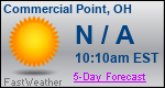 Weather Forecast for Commercial Point, OH