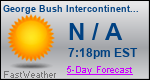 Weather Forecast for George Bush Intercontinental/Houston Airport, TX