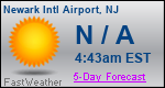 Weather Forecast for Newark International Airport, NJ