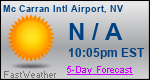 Weather Forecast for Mc Carran International Airport, NV