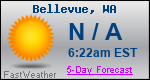 Weather Forecast for Bellevue, WA