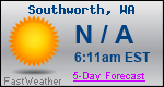 Weather Forecast for Southworth, WA