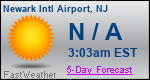 Weather Forecast for Newark International Airport, NJ