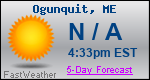 Weather Forecast for Ogunquit, ME