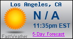 Weather Forecast for Los Angeles, CA