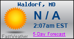 Weather Forecast for Waldorf, MD