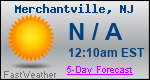 Weather Forecast for Merchantville, NJ