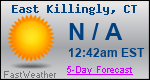 Weather Forecast for East Killingly, CT