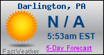 Weather Forecast for Darlington, PA