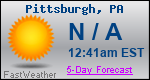 Weather Forecast for Pittsburgh, PA