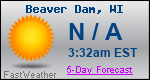 Weather Forecast for Beaver Dam, WI