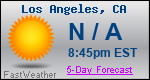 Weather Forecast for Los Angeles, CA