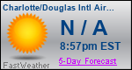 Weather Forecast for Charlotte/Douglas International Airport, NC