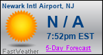 Weather Forecast for Newark International Airport, NJ