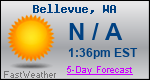 Weather Forecast for Bellevue, WA