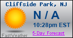 Weather Forecast for Cliffside Park, NJ