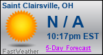 Weather Forecast for Saint Clairsville, OH