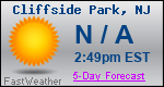 Weather Forecast for Cliffside Park, NJ