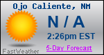 Weather Forecast for Ojo Caliente, NM