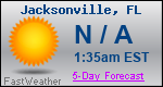 Weather Forecast for Jacksonville, FL