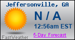 Weather Forecast for Jeffersonville, GA