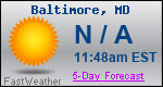 Weather Forecast for Baltimore, MD