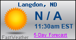 Weather Forecast for Langdon, ND