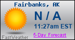 Weather Forecast for Fairbanks, AK