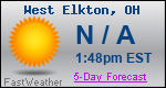 Weather Forecast for West Elkton, OH