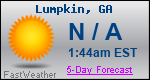 Weather Forecast for Lumpkin, GA