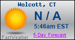 Weather Forecast for Wolcott, CT