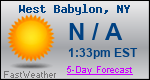 Weather Forecast for West Babylon, NY