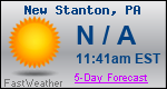 Weather Forecast for New Stanton, PA