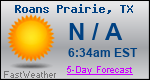 Weather Forecast for Roans Prairie, TX