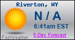 Weather Forecast for Riverton, WY