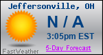 Weather Forecast for Jeffersonville, OH