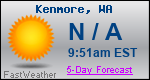 Weather Forecast for Kenmore, WA