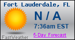 Weather Forecast for Fort Lauderdale, FL