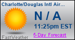 Weather Forecast for Charlotte/Douglas International Airport, NC