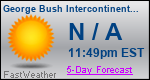 Weather Forecast for George Bush Intercontinental/Houston Airport, TX