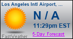 Weather Forecast for Los Angeles International Airport, CA