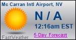 Weather Forecast for Mc Carran International Airport, NV