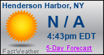 Weather Forecast for Henderson Harbor, NY