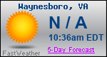 Weather Forecast for Waynesboro, VA