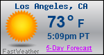 Weather Forecast for Los Angeles, CA